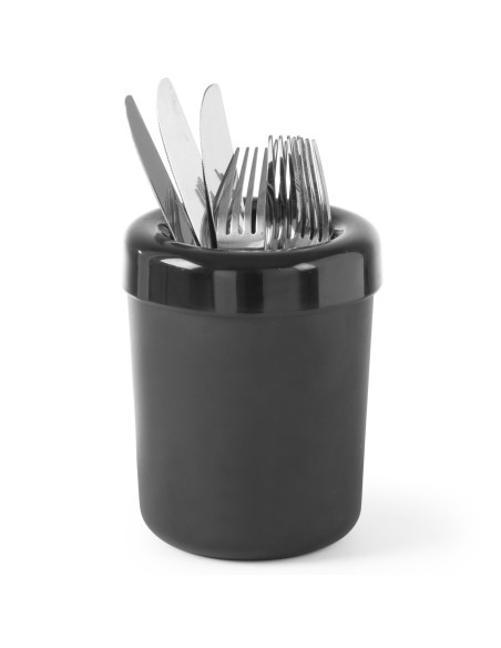 Stalo šiukšliadėžė arba plastikinis stalo įrankių konteineris juodas sk. 130 mm – Hendi 421574 Stalo šiukšliadėžė arba plastikinis stalo įrankių konteineris juodas sk. 130 mm – Hendi 421574