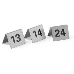 Informacinė lentelė LENTELĖS NUMERIS 13-24 nerūdijančio plieno rinkinys 12 vnt. - Hendi 663851