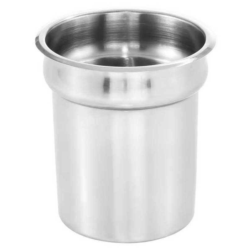 Plieninis puodo įdėklas su dangteliu sriubos šildytuvo bain marie 3,8L