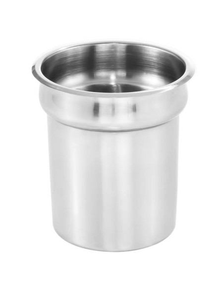 Plieninis puodo įdėklas su dangteliu sriubos šildytuvo bain marie 3,8L Plieninis puodo įdėklas su dangteliu sriubos šildytuvo bain marie 3,8L