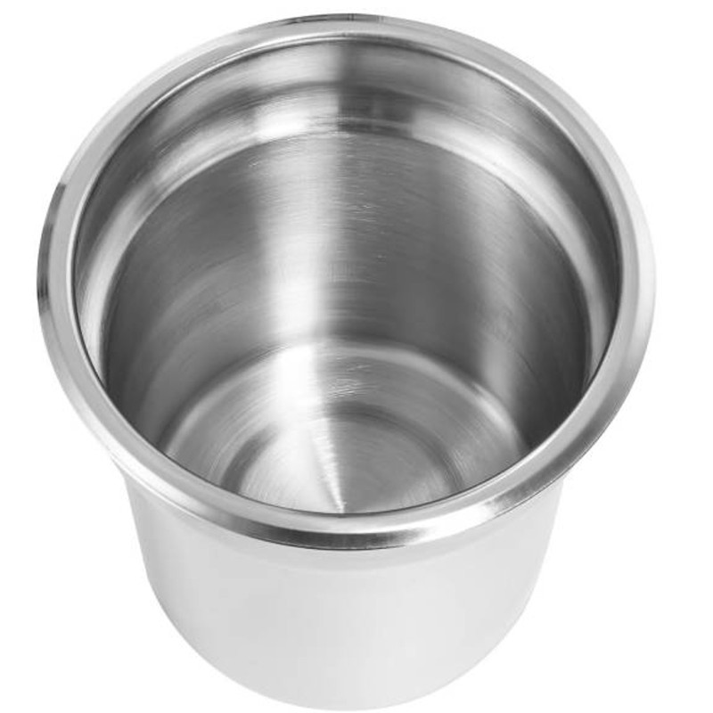 Plieninis puodo įdėklas su dangteliu sriubos šildytuvo bain marie 3,8L