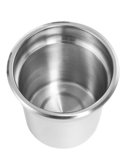 Plieninis puodo įdėklas su dangteliu sriubos šildytuvo bain marie 3,8L Plieninis puodo įdėklas su dangteliu sriubos šildytuvo bain marie 3,8L