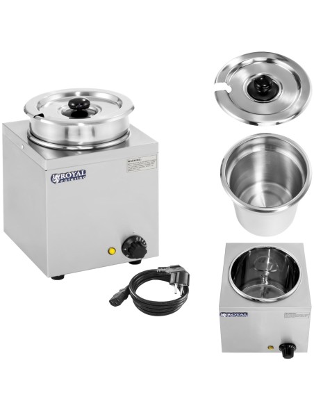 Bain marie elektrinis sriubos šildytuvas 150W 230V 3.8L Bain marie elektrinis sriubos šildytuvas 150W 230V 3.8L