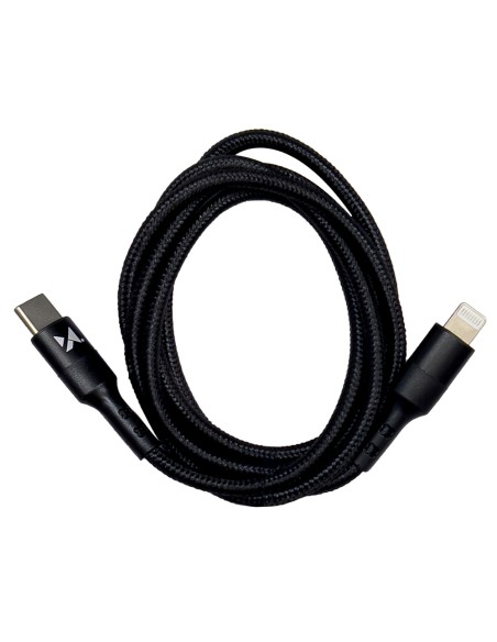 Kabelis USB-C iPhone Lightning Power Delivery 18W 1m juodas Kabelis USB-C iPhone Lightning Power Delivery 18W 1m juodas