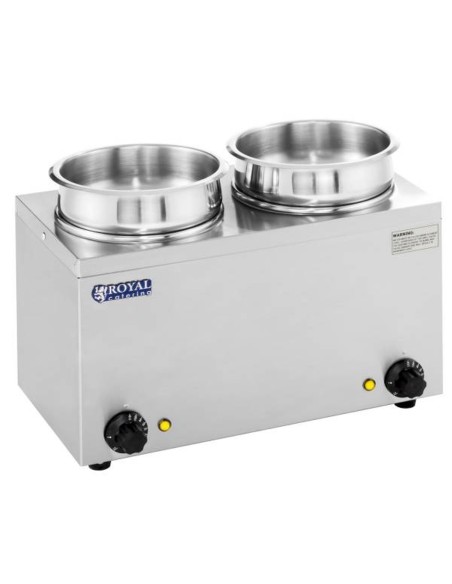 Bain-marie elektrinis sriubos šildytuvas 300W 230V 2 x 3,8L Bain-marie elektrinis sriubos šildytuvas 300W 230V 2 x 3,8L
