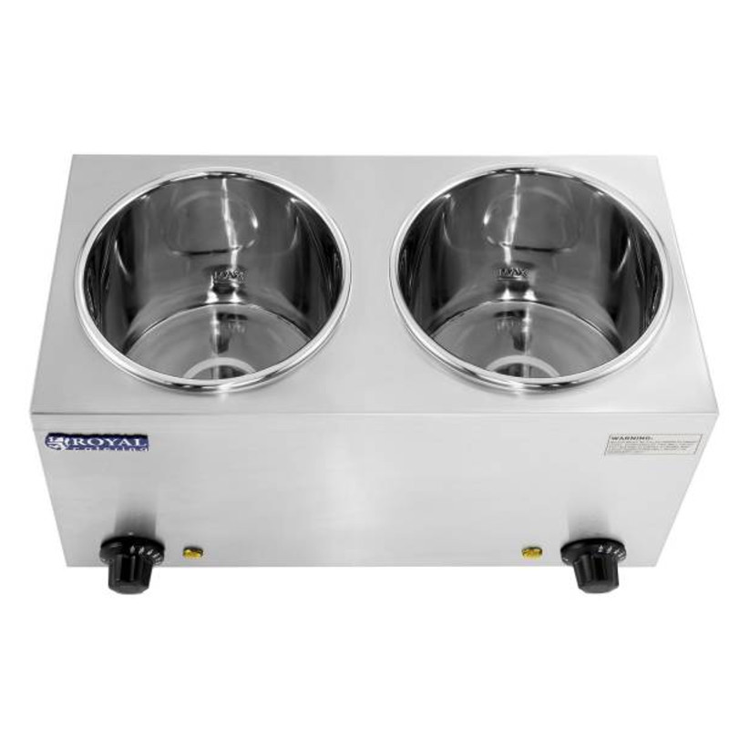 Bain-marie elektrinis sriubos šildytuvas 300W 230V 2 x 3,8L