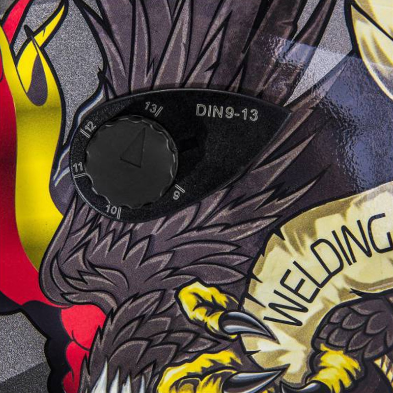Automatiškai tamsėjanti suvirinimo šalmo kaukė su grind EAGLE EYE funkcija