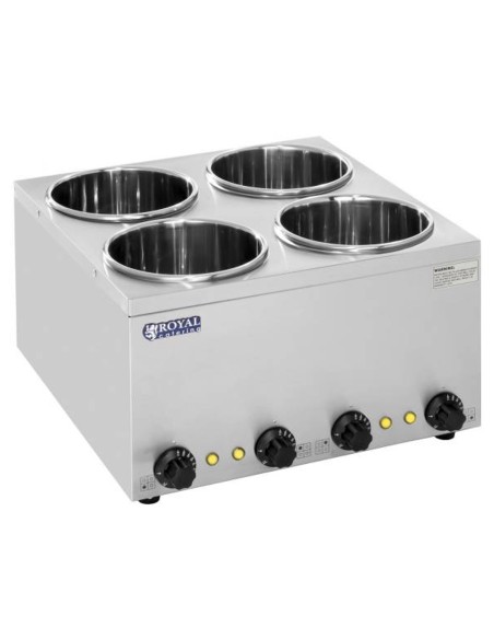 Bain marie elektrinis sriubos šildytuvas 600W 230V 4 x 3,8L Bain marie elektrinis sriubos šildytuvas 600W 230V 4 x 3,8L