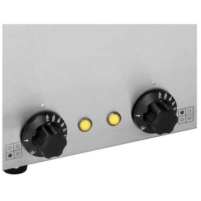 Bain marie elektrinis sriubos šildytuvas 600W 230V 4 x 3,8L