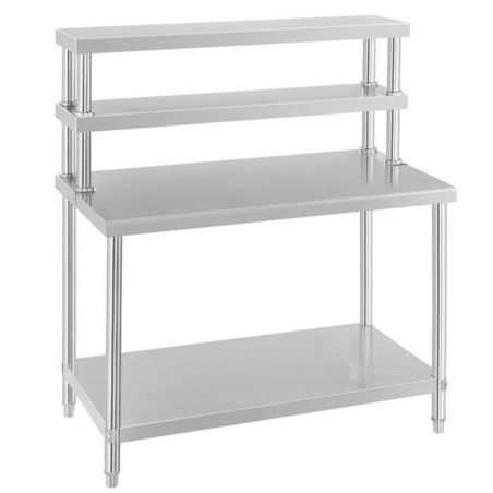 Nerūdijančio plieno gastronominis darbo stalas su prailginimu 120x60cm Nerūdijančio plieno gastronominis darbo stalas su prailginimu 120x60cm