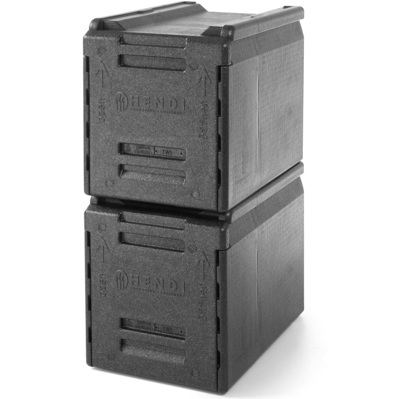 Izoliuotas termoso konteineris maitinimo termosas maistui vežti PP GN1/1 66L