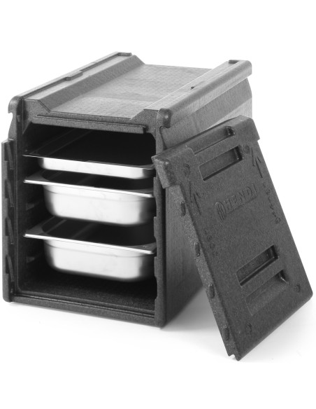 Izoliuotas termoso konteineris maitinimo termosas maistui vežti PP GN1/1 66L