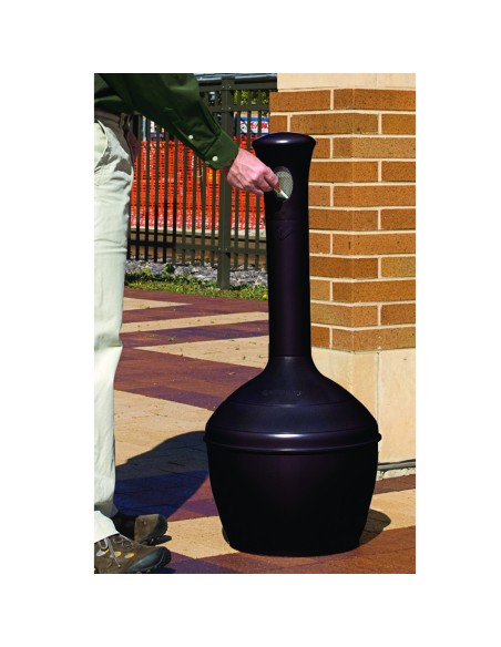 Laisvai pastatoma lauko peleninė juoda su 15L sk. 33cm aukštis 100cm Laisvai pastatoma lauko peleninė juoda su 15L sk. 33cm aukštis 100cm
