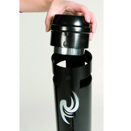 Elegantiška lauko peleninė ant stabilaus pagrindo, laisvai stovinti, aukštis 1041mm