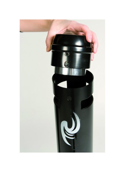 Elegantiška lauko peleninė ant stabilaus pagrindo, laisvai stovinti, aukštis 1041mm Elegantiška lauko peleninė ant stabilaus pagrindo, laisvai stovinti, aukštis 1041mm