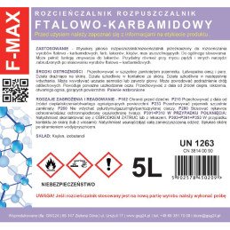 Ftalio karbamido skiediklis skirtas F-MAX 5L dažams ir lakams