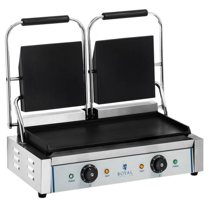 Dvipusis kontaktinis grilis dvigubai lygus 3600W 230V Royal Catering