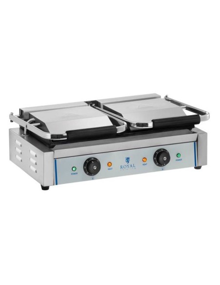 Dvipusis kontaktinis grilis dvigubai lygus 3600W 230V Royal Catering Dvipusis kontaktinis grilis dvigubai lygus 3600W 230V Royal Catering