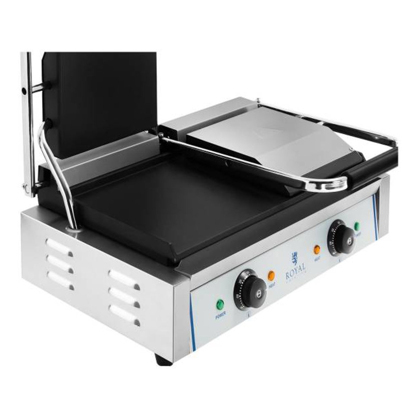 Dvipusis kontaktinis grilis dvigubai lygus 3600W 230V Royal Catering