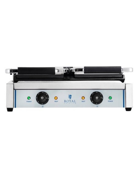 Dvipusis kontaktinis grilis dvigubai lygus 3600W 230V Royal Catering Dvipusis kontaktinis grilis dvigubai lygus 3600W 230V Royal Catering
