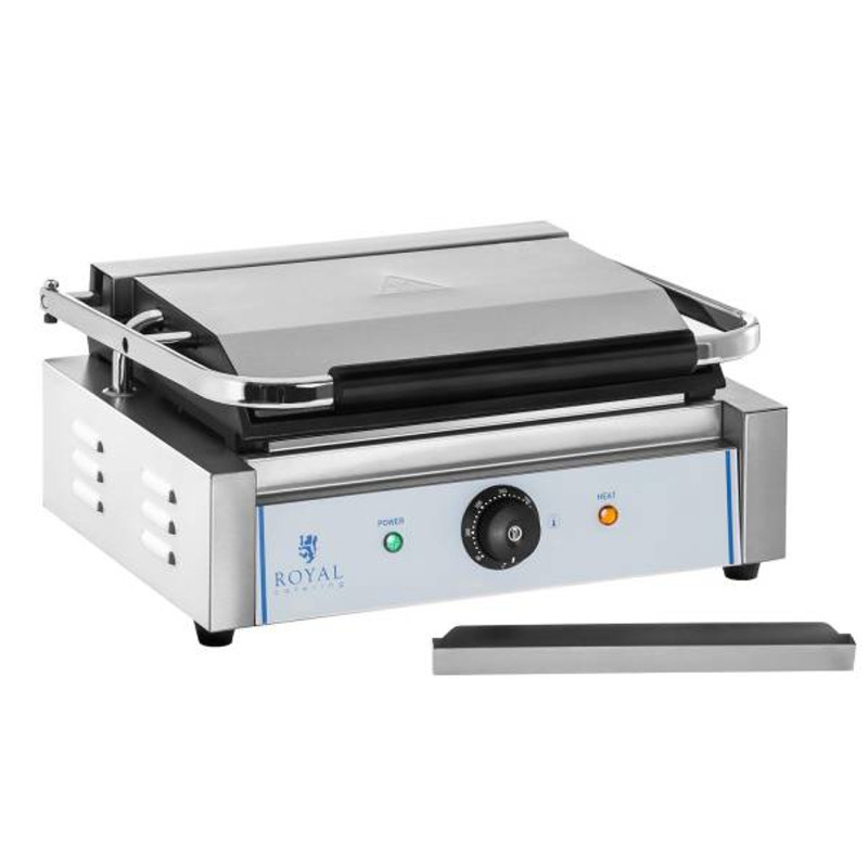 Dvipusis sklandaus kontakto grilis PANINI 2200W 230V Royal Catering