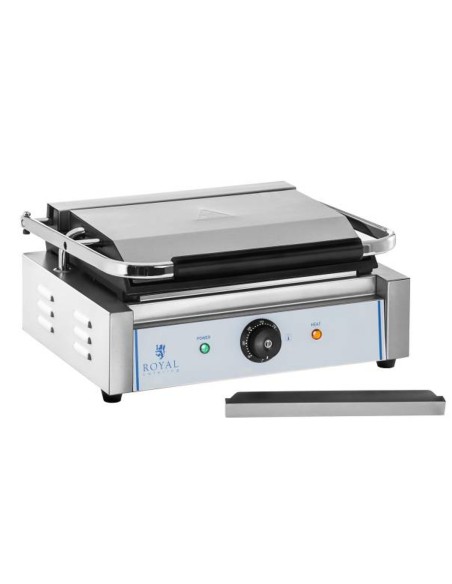 Dvipusis sklandaus kontakto grilis PANINI 2200W 230V Royal Catering Dvipusis sklandaus kontakto grilis PANINI 2200W 230V Royal Catering