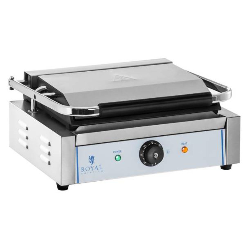 Dvipusis sklandaus kontakto grilis PANINI 2200W 230V Royal Catering