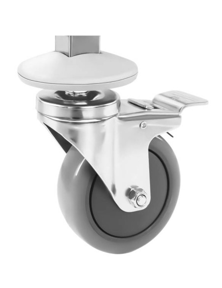 Plieninis gastronominis transportavimo vežimėlis padėklams ar konteineriams GN 20 x GN 1/1 65mm