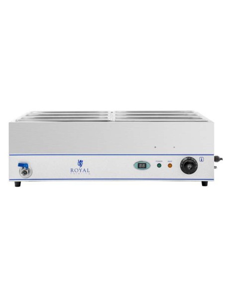 Bain marie vandens šildytuvas ant plieninio pagrindo 6 x GN 1/3 2000W 230V Bain marie vandens šildytuvas ant plieninio pagrindo 6 x GN 1/3 2000W 230V