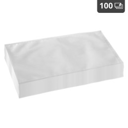 Riektiniai vakuuminiai maišeliai vakuuminio pakavimo mašinai 15 x 25 cm 100 vnt.LFGB ir FDA Royal Catering sertifikatas