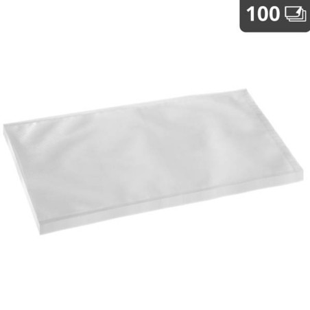 Riektuoti vakuuminiai maišeliai vakuuminio pakavimo mašinai 20 x 30 cm 100 vnt Royal Catering LFGB ir FDA sertifikatas