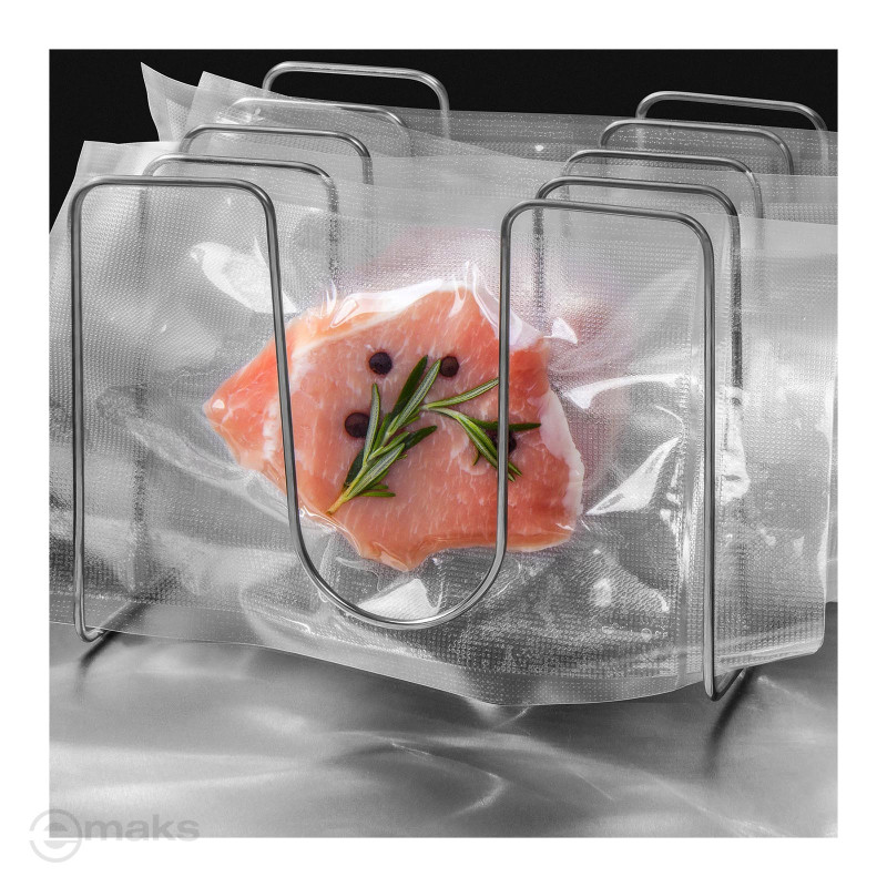 Riektuoti vakuuminiai maišeliai vakuuminio pakavimo mašinai 20 x 30 cm 100 vnt Royal Catering LFGB ir FDA sertifikatas