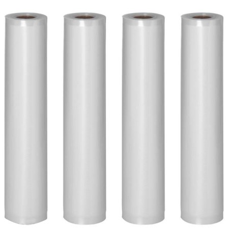 Vakuuminė folija ant ritinio vakuuminei pakavimo mašinai 600 x 30 cm 4 rulonai LFGB ir FDA sertifikatas