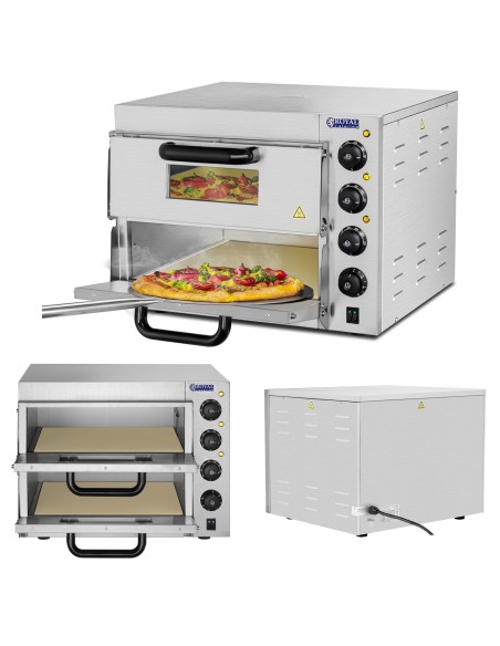 Profesionali dviguba picos orkaitė 2 x 40cm 3000W 230V Royal Catering Profesionali dviguba picos orkaitė 2 x 40cm 3000W 230V Royal Catering