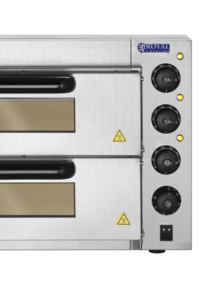 Profesionali dviguba picos orkaitė 2 x 40cm 3000W 230V Royal Catering Profesionali dviguba picos orkaitė 2 x 40cm 3000W 230V Royal Catering