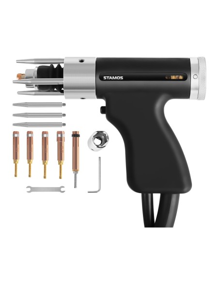Pistoletas su laidais, skirtas STUD TORCH-4M kondensatoriniam suvirintuvui M3 - M10 kaiščiai Stamos Vokietija Pistoletas su laidais, skirtas STUD TORCH-4M kondensatoriniam suvirintuvui M3 - M10 kaiščiai Stamos Vokietija