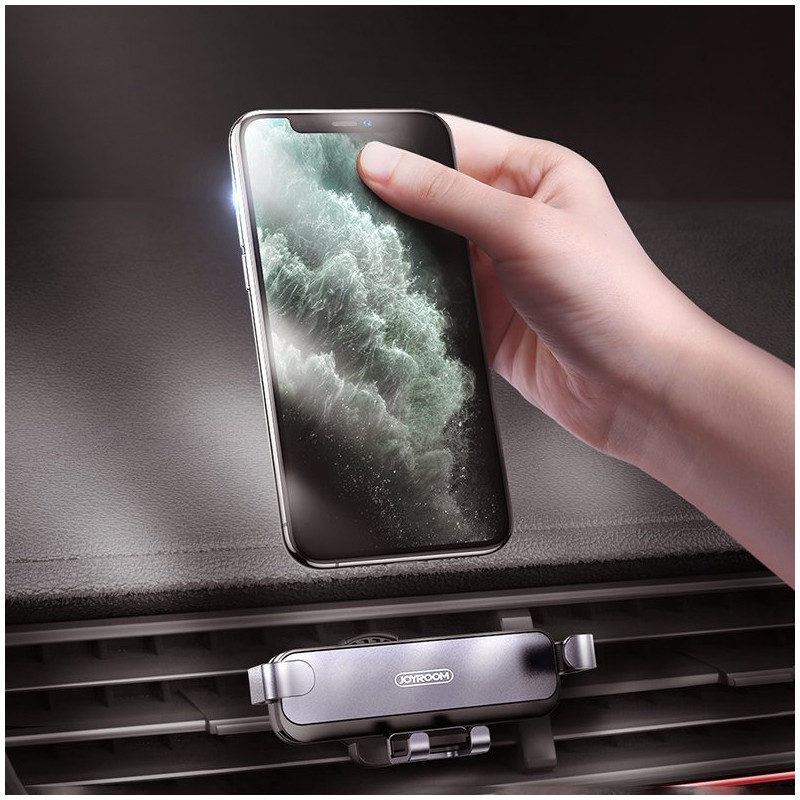 Gravitacinis telefono automobilinis laikiklis orlaidei juodas