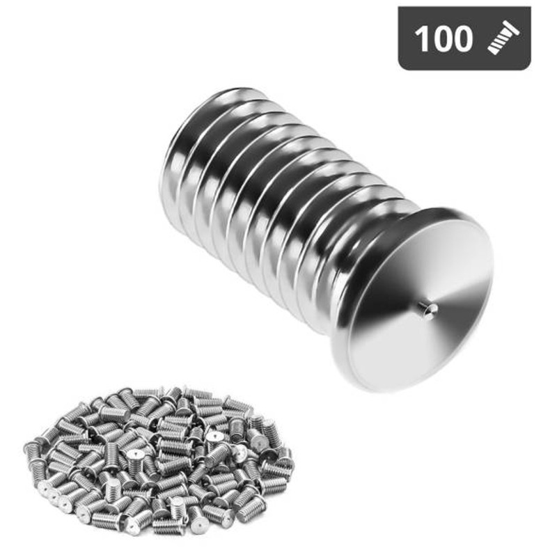 Suvirinimo kaiščiai suvirinimo aparatams nerūdijančio plieno suvirinimo aparatai M8 16mm Stamos Vokietija 100 vnt.
