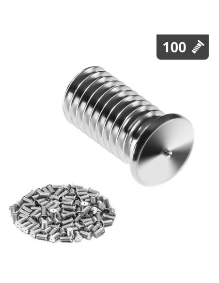 Suvirinimo kaiščiai suvirinimo aparatams nerūdijančio plieno suvirinimo aparatai M8 16mm Stamos Vokietija 100 vnt. Suvirinimo kaiščiai suvirinimo aparatams nerūdijančio plieno suvirinimo aparatai M8 16mm Stamos Vokietija 100 vnt.