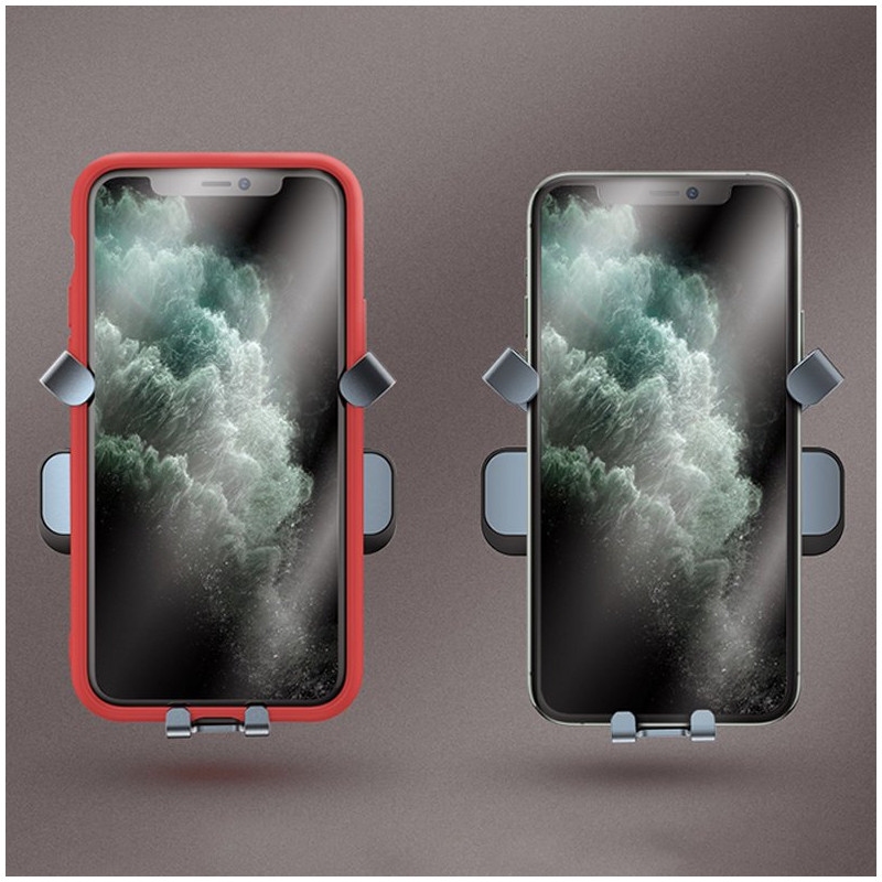 Gravitacinis telefono automobilinis laikiklis orlaidei juodas