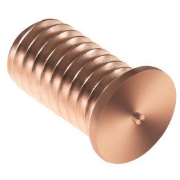 Suvirinimo kaiščiai suvirinimo aparatams variu dengtas plienas M6 12mm Stamos Vokietija 100 vnt.