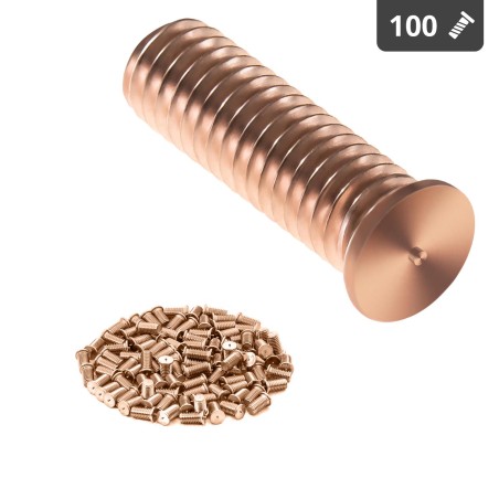 Suvirinimo kaiščiai suvirinimo aparatams variu dengtas plienas M6 20mm Stamos Vokietija 100 vnt. Suvirinimo kaiščiai suvirinimo aparatams variu dengtas plienas M6 20mm Stamos Vokietija 100 vnt.