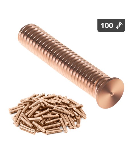 Suvirinimo kaiščiai suvirinimo aparatams variu dengtas plienas M6 30mm Stamos Vokietija 100 vnt. Suvirinimo kaiščiai suvirinimo aparatams variu dengtas plienas M6 30mm Stamos Vokietija 100 vnt.