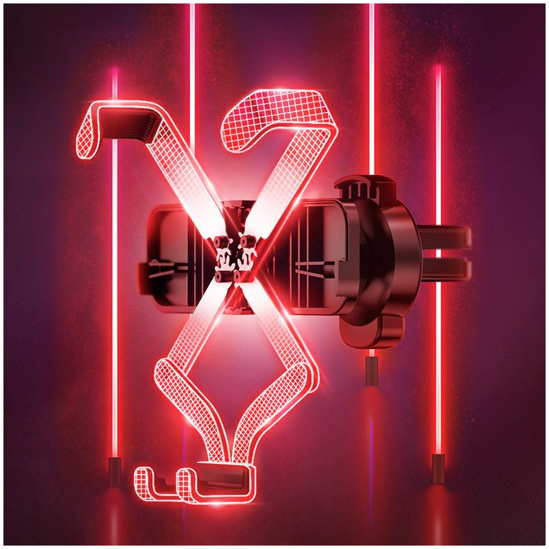 Gravitacinis telefono automobilinis laikiklis orlaidei juodas