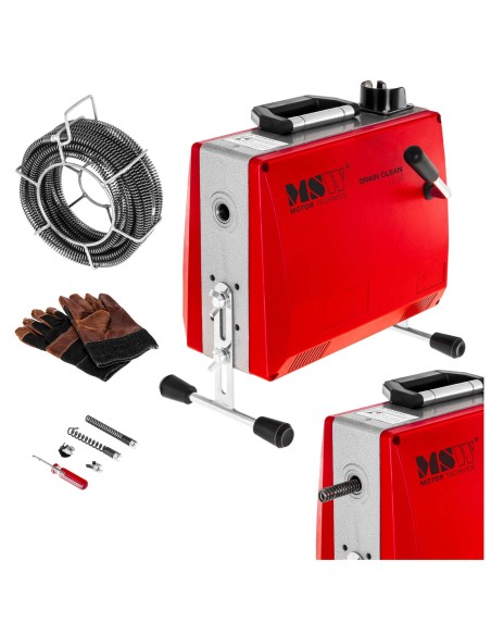 Stūmoklis skaidresnis spiralinis gyvatukas vamzdžiams elektra 390W sk. 30 - 100 mm MSW-DRAIN CLEAN 2.3E Stūmoklis skaidresnis spiralinis gyvatukas vamzdžiams elektra 390W sk. 30 - 100 mm MSW-DRAIN CLEAN 2.3E