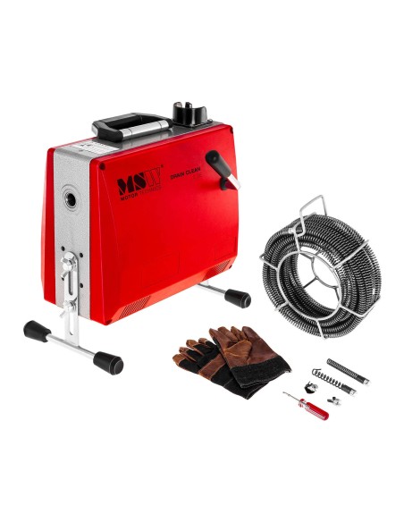 Stūmoklis skaidresnis spiralinis gyvatukas vamzdžiams elektra 390W sk. 30 - 100 mm MSW-DRAIN CLEAN 2.3E Stūmoklis skaidresnis spiralinis gyvatukas vamzdžiams elektra 390W sk. 30 - 100 mm MSW-DRAIN CLEAN 2.3E