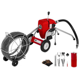 Elektrinis vamzdžių valiklis 1100W sk. 32mm MSW POWER DRAIN CLEAN 4.6E + priedai