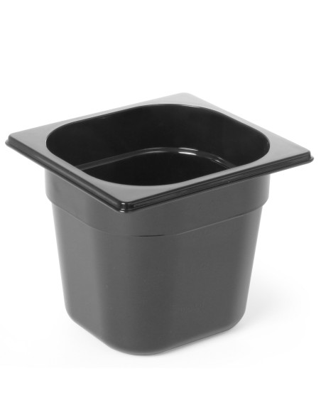 Juodo polikarbonato konteineris GN 1/6 h 100 mm - Hendi 862728