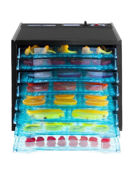 Profesionali pramoninė maisto žolelių vaisinių grybų džiovykla 8 grotelės 630W 230V Profesionali pramoninė maisto žolelių vaisinių grybų džiovykla 8 grotelės 630W 230V
