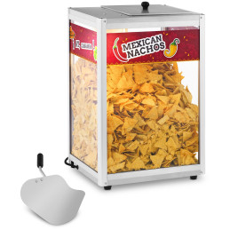 Šildytuvo vitrina nachos žemės riešutų spragėsiams + kaušelis